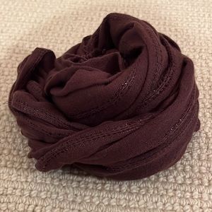 American Eagle brown scarf shiny with fun tassel ends